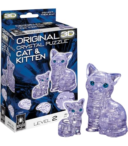 Amazon.com: Beverly 50277 61 Piece Crystal Puzzle Cat Bass : Toys